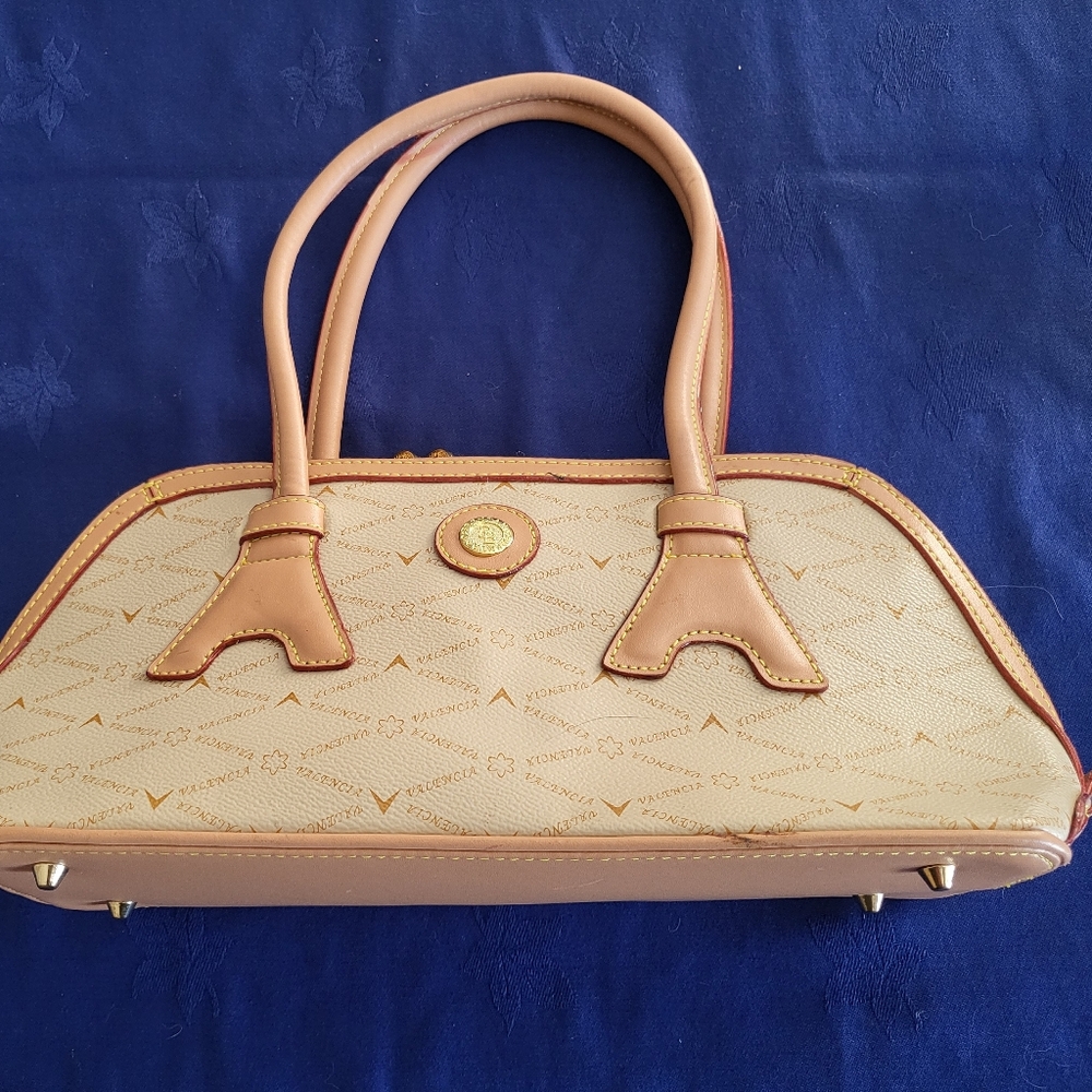 Chic Tan and Cream Satchel for Women